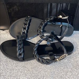 Givenchy Chain Rubber Jelly Sandals Beach